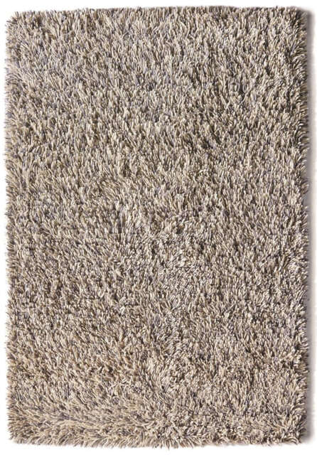 Imperial Mid Grey Mix Shaggy Pile Wool Rug - image 1