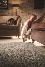Imperial Mid Grey Mix Shaggy Pile Wool Rug - thumbnail 3