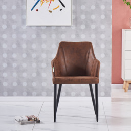 Zarah Rocco Dining Set with Oak Table and 4 Dining Chairs - thumbnail 3