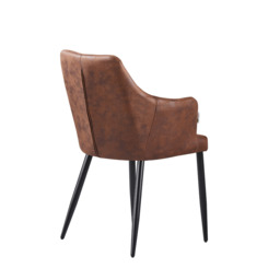 Zarah Rocco Dining Set with Oak Table and 4 Dining Chairs - thumbnail 5