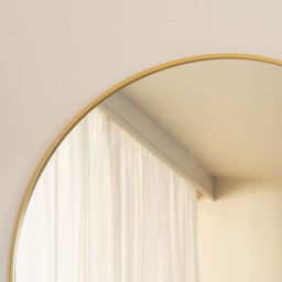 Akiko - Full Length Gold Metal Arched Mirror - 160cm x 60cm - thumbnail 4