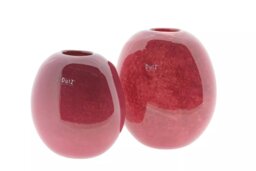 Vase Decor OVALI - RED Bubbles - thumbnail 2