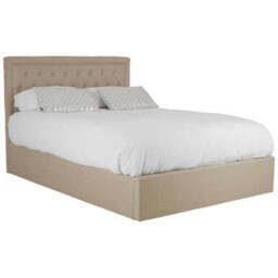 Beige Ottoman Double Bed - Hannah - thumbnail 2