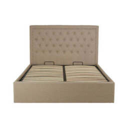Beige Ottoman Double Bed - Hannah - thumbnail 5