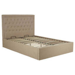 Beige Ottoman Double Bed - Hannah - thumbnail 6