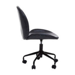 Clinton Grey Leather Effect Home Office Chair - thumbnail 4