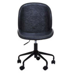 Clinton Grey Leather Effect Home Office Chair - thumbnail 1