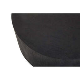Black Concrete Effect Wood Coffee Table with Luxe Gold Metal Frame, Naro - thumbnail 6