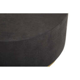 Black Concrete Effect Wood Coffee Table with Luxe Gold Metal Frame, Naro - thumbnail 4