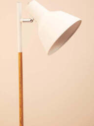 Bryant White Metal and Metal Floor Lamp - thumbnail 4