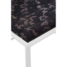 Yasmin Black Velvet And Steel Chair - thumbnail 5