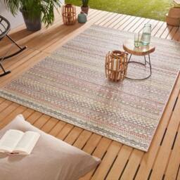 Indoor Outdoor Rug Pine – Boho Stripe Design - thumbnail 5