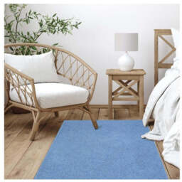 Fiji Sky Blue Washable Solid Shaggy Rug - thumbnail 4