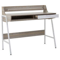 Light Oak Veneer Effect One Drawer Desk - Bradbury - thumbnail 4