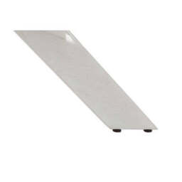Round Clear Tempered Glass Dining Table with Intersecting Chrome Stainless Steel Legs, Allure - thumbnail 6