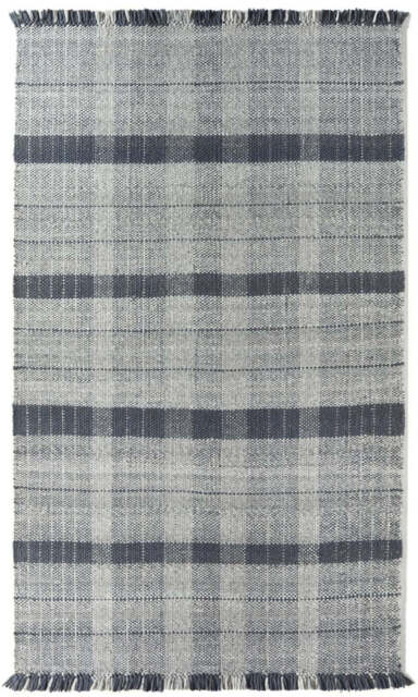 Highland Navy Checkered Rug - 120X170 cm