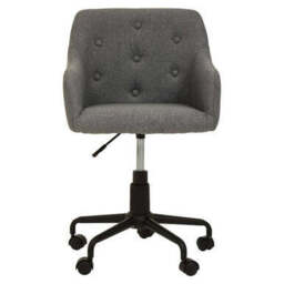 Tufted Grey and Black Home Office Chair - Brent - thumbnail 4