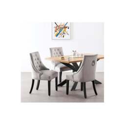 Windsor Duke Lux Dining Set - An Oak Table with Set of 4 Dining Chairs - thumbnail 1