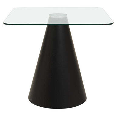 Azalea Clear Glass Square Dining Table - image 1