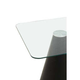 Azalea Clear Glass Square Dining Table - thumbnail 3