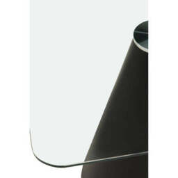 Azalea Clear Glass Square Dining Table - thumbnail 4
