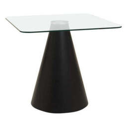 Azalea Clear Glass Square Dining Table - thumbnail 2