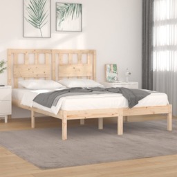 Bed Frame without Mattress Solid Wood Super King - thumbnail 1