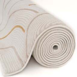 Carmel Cream-Gold Geometric Rug - 6070 - thumbnail 5