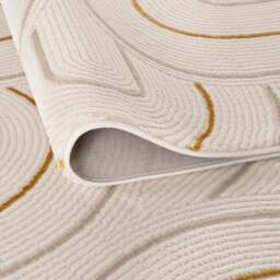 Carmel Cream-Gold Geometric Rug - 6070 - thumbnail 3