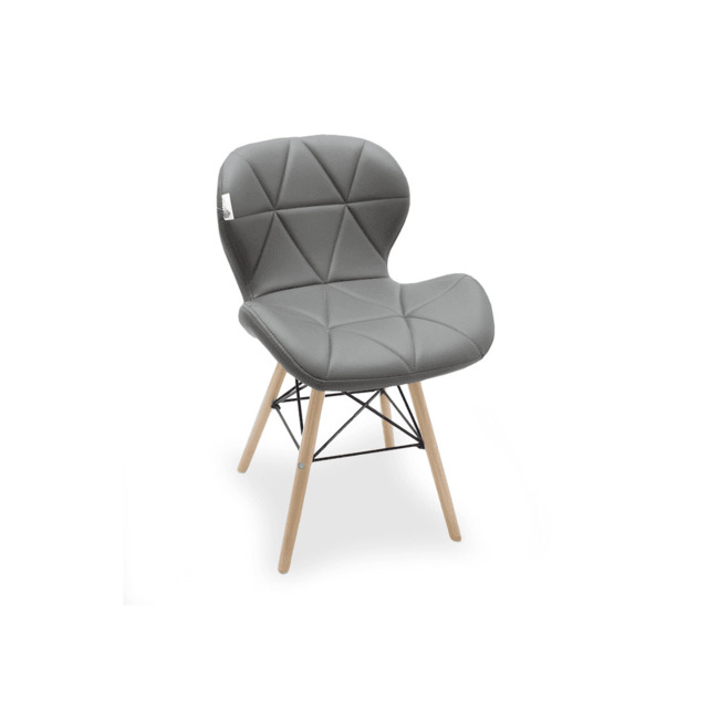 Cecilia Eiffel Dining Chair - Grey / Single