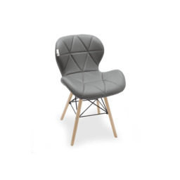 Cecilia Eiffel Dining Chair - Grey / Single