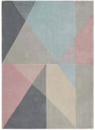 Trio Multi Pastel Geometric Rug - 160X230 cm