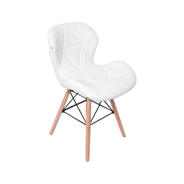 Cecilia Eiffel Dining Chair - White / Single
