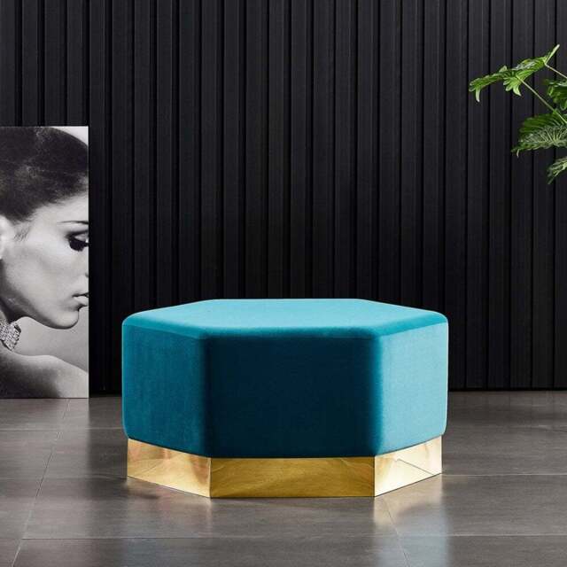 Amore XL LUX Pouffe - Teal