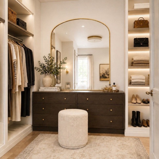 Yoko - Gold Metal Gentle Arch Mirror - 120cm x 95cm - image 1
