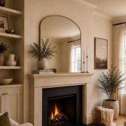 Yoko - Gold Metal Gentle Arch Mirror - 120cm x 95cm - thumbnail 2