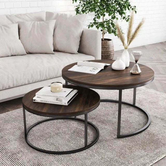 Teburu Coffee Table - Wooden (D60/H45) - image 1