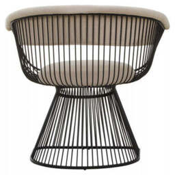 Vogue Mink Velvet and Black Frame Chair - thumbnail 5