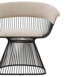 Vogue Mink Velvet and Black Frame Chair - thumbnail 6