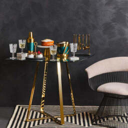 Vogue Mink Velvet and Black Frame Chair - thumbnail 2