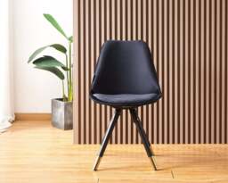 Sofia Cosmo Black LUX Dining Set with 6 Velvet Chairs - thumbnail 5