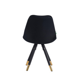 Sofia Cosmo Black LUX Dining Set with 6 Velvet Chairs - thumbnail 6