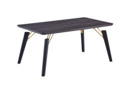 Sofia Cosmo Black LUX Dining Set with 6 Velvet Chairs - thumbnail 3