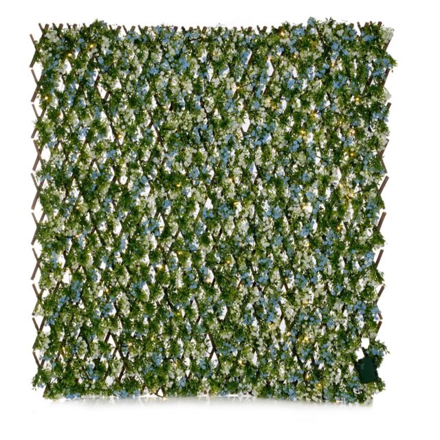Garden Stories In Bloom Pre-Lit Faux Floral Trellis