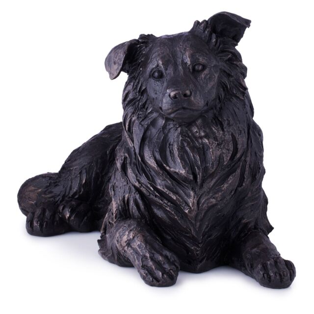 Garden Stories Timeless Barney the Border Collie Sculpture