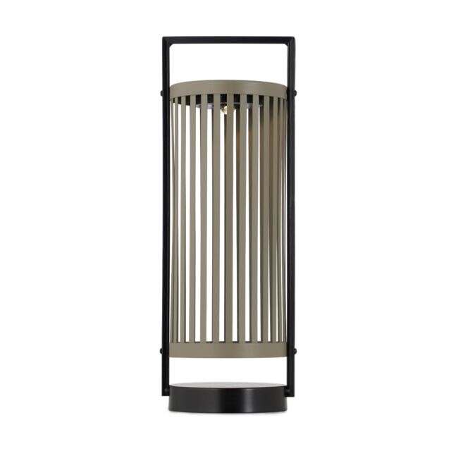 abode 40cm Solar Metal Warm White Lantern