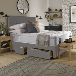 Sealy Advantage Gel Memory Pillowtop Mattress and Divan