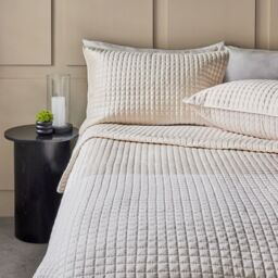 K by Kelly Hoppen Quilted Bedspread and Set of 2 Decorative Pillowc...