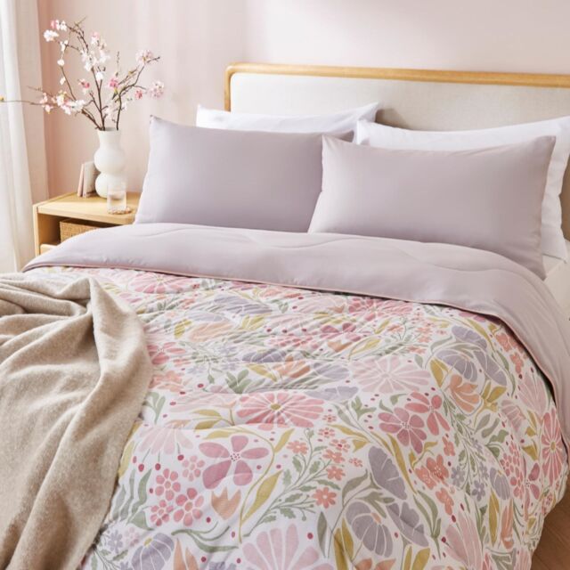 Night Lark Wildflower 6 Tog Coverless Duvet & Pillowcase Bundle