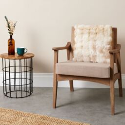 Cozee Home Textured Luxury Faux Fur Cushion